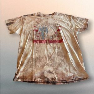 Acid Washed Dyed Graphic Tee Spooky Shirt - SZ XL - tye dye tees